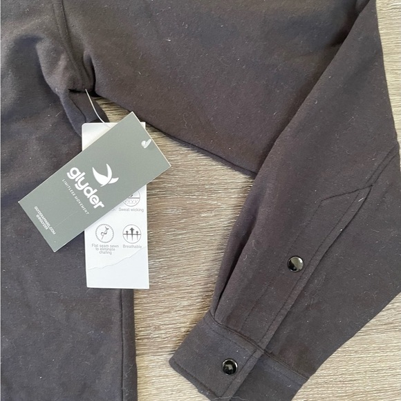 Glyder Men's Dark Brown Casual Button Down Shirt - Picture 2 of 5